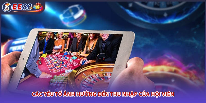 Các yếu tố ảnh hưởng đến thu nhập của hội viên